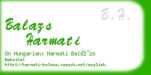 balazs harmati business card